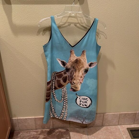 Moschino Dresses & Skirts - Moschino cheap and chick giraffe dress in light blue